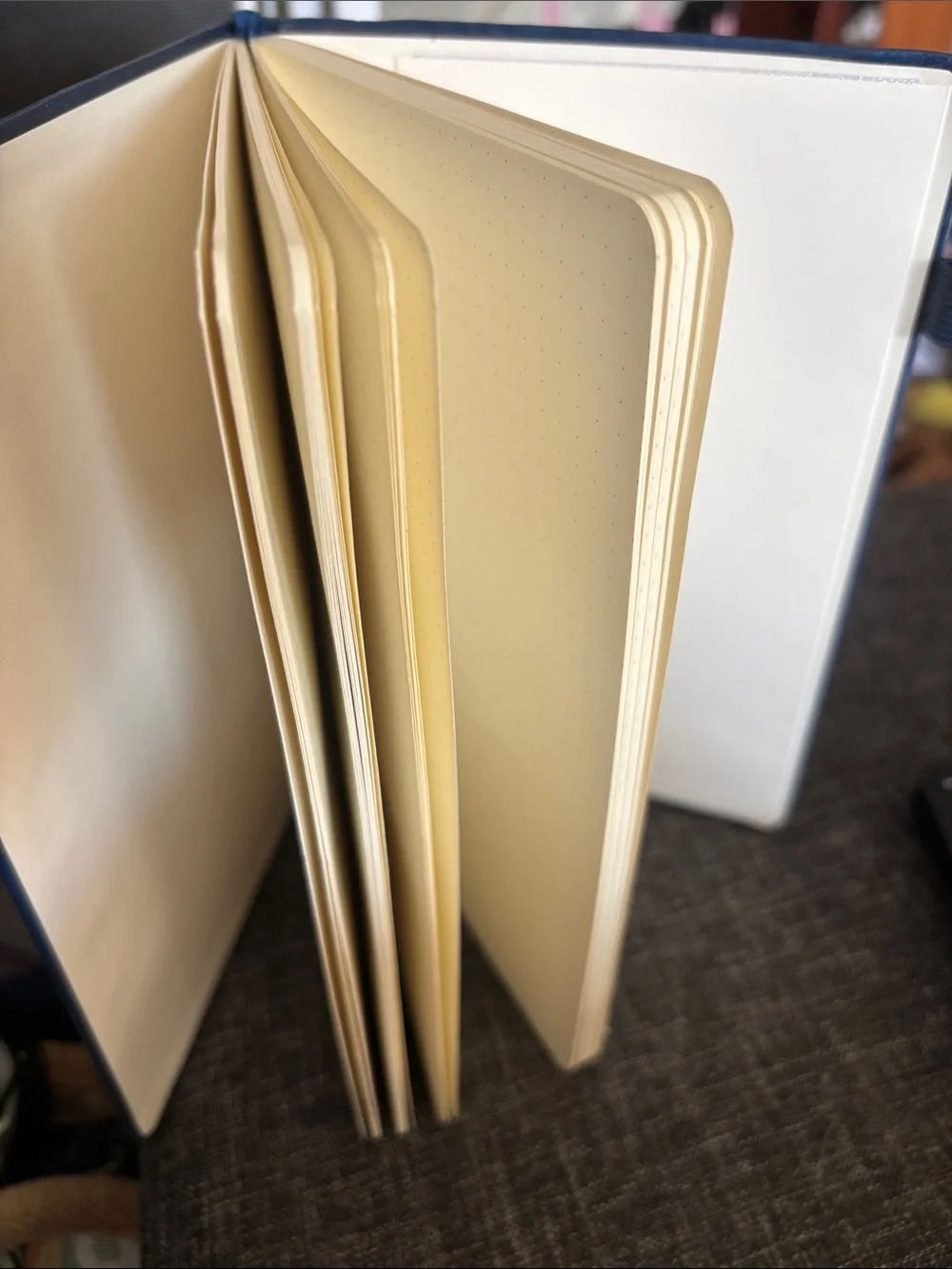 HOMEBOBO Navy Faux Leather Notebook with Elastic Strap
